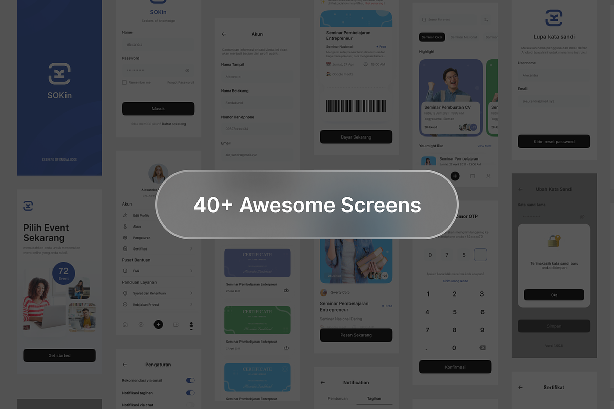 Sokin - Eventfinder UI KIT, a Device Mockup by Odama (Photo 4 of 5)