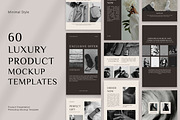 60 Luxury Product Mockup Templates, a Social Media Template by 3Motional (Thumbnail 1 of 10)