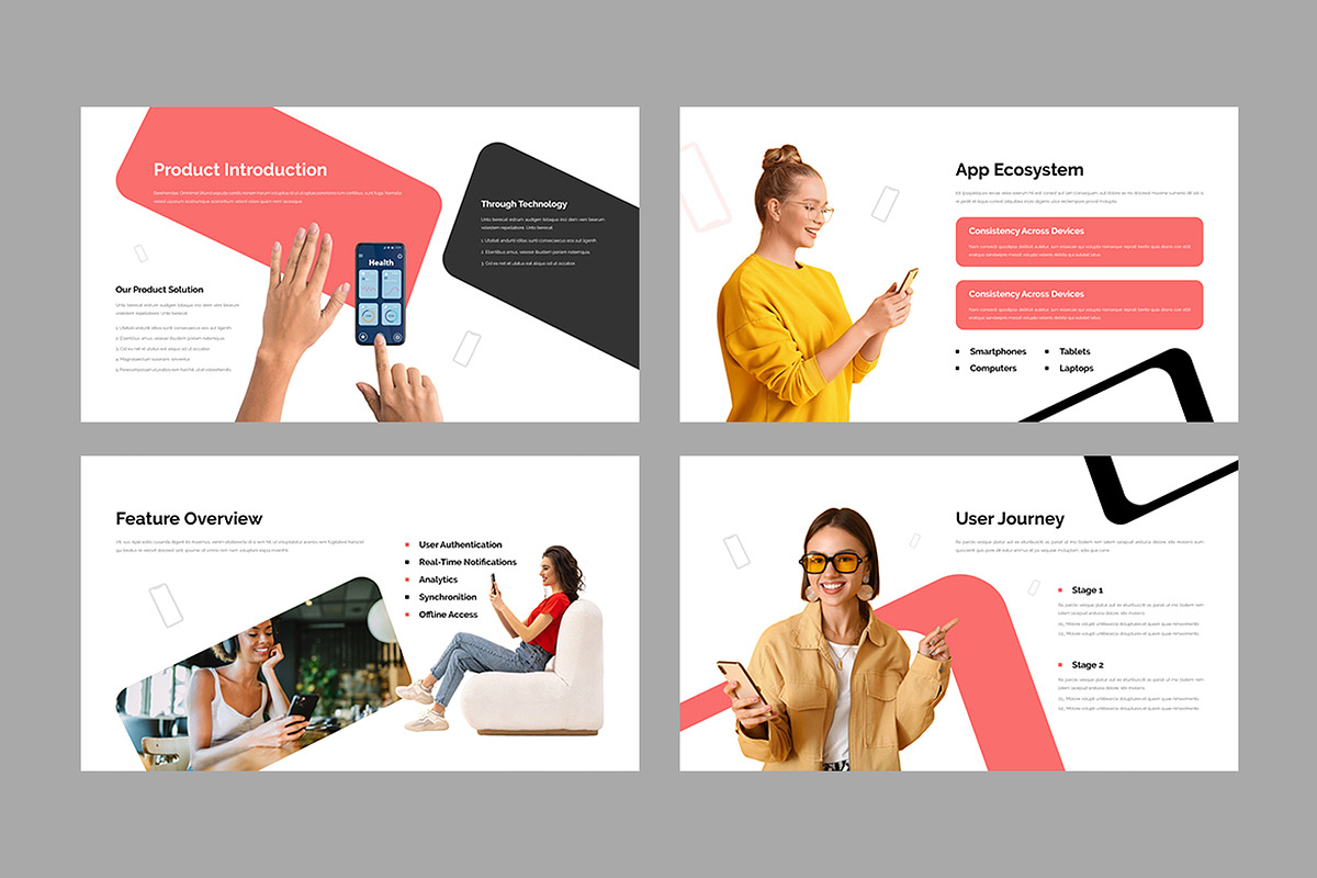 App Showcase Presentation Template, a Presentation Template by White Graphic (Photo 4 of 11)