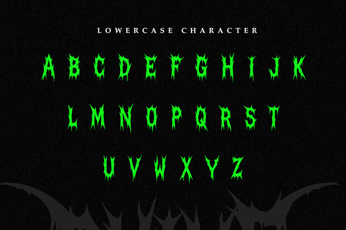 Rhine Infection - Death Metal Font, a Blackletter Font by Masyafi Studio (Photo 6 of 9)
