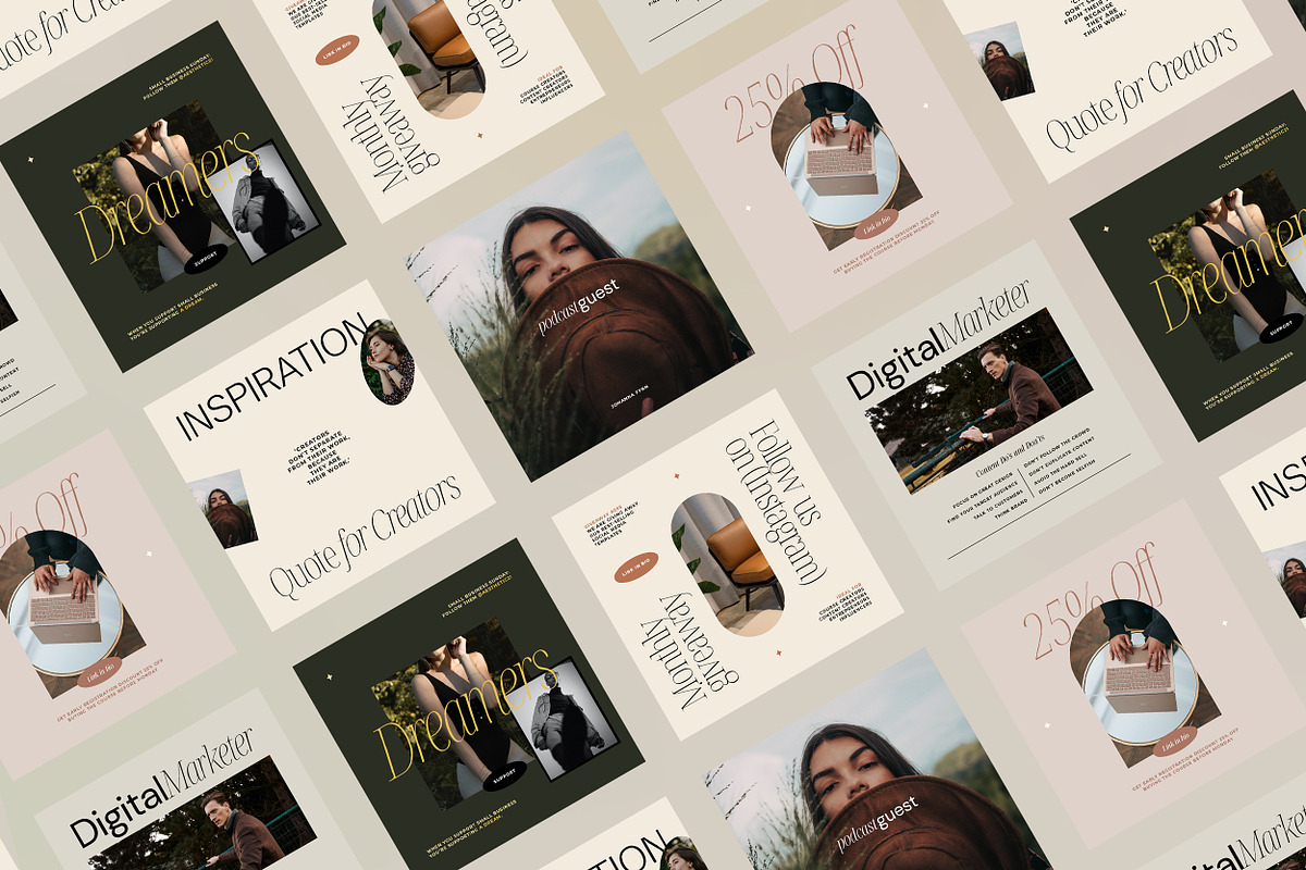 Content Creators Instagram CANVA PS, a Social Media Template by September 5th (Photo 7 of 18)