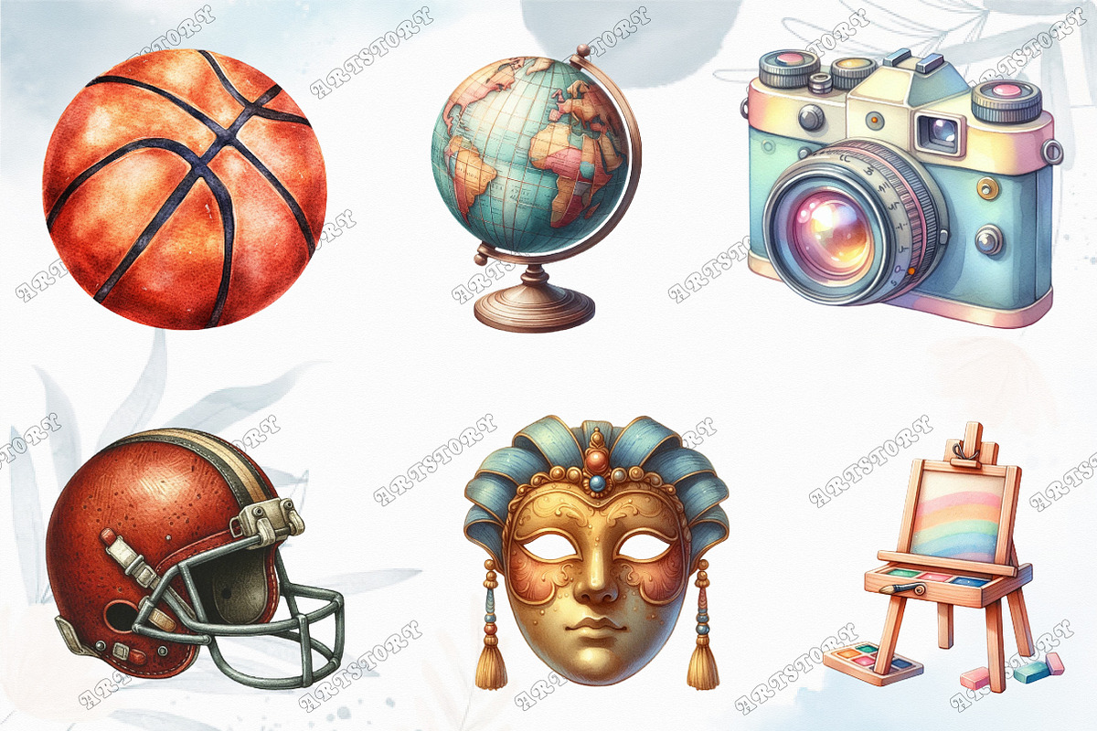 Fun School Activities Clipart, an Illustration by designcity5 (Photo 2 of 5)