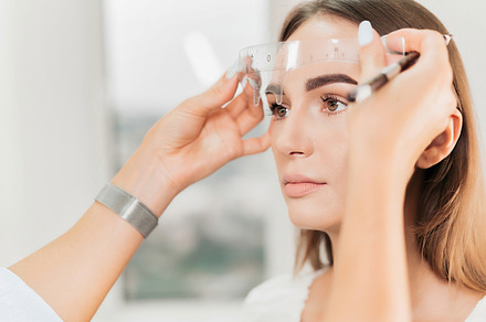 Make-up master does makeup for a cli, a Beauty & Fashion Photo by frimufilms