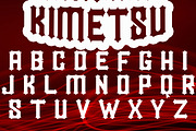 kimetsu, a Blackletter Font by Canden Meutuah (Thumbnail 5 of 7)