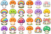 Cute Mushroom Png, an Object Illustration by Forhadx5 (Thumbnail 3 of 11)