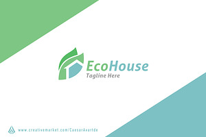 Eco House Logo Template