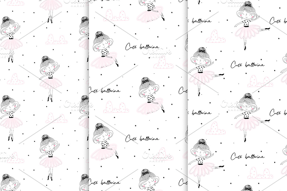 Cute Ballerinas!, a Graphic by Irene_Boiko_ART (Photo 4 of 7)