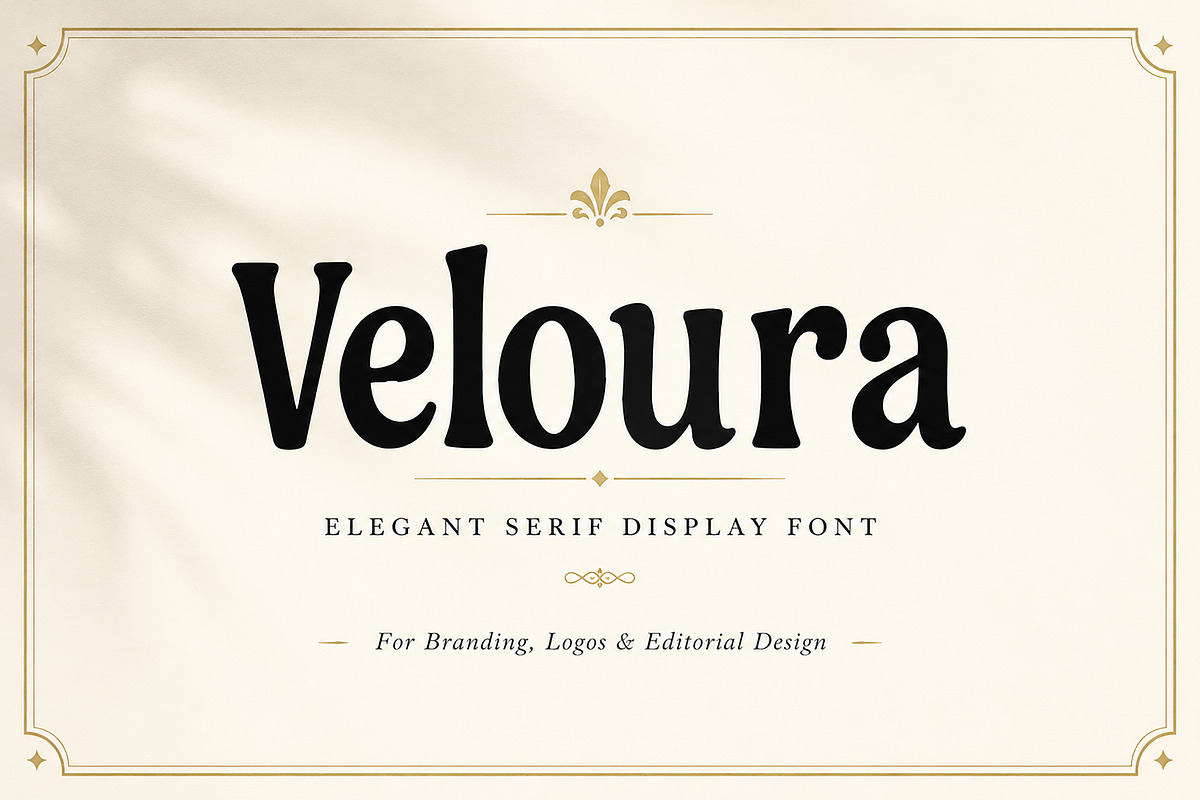 Veloura, a Serif Font by Wow Magic (Photo 1 of 3)