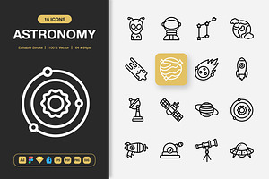 Astronomy Icons