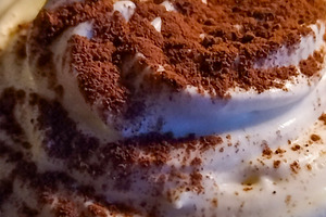 Chocolate milkshake with whipped cream closeup shot, a Food & Drink Photo by DanFLCreativo