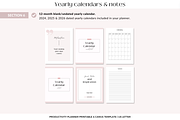 Productivity planner Canva template, a Templates & Theme by Cate Creates (Thumbnail 7 of 9)