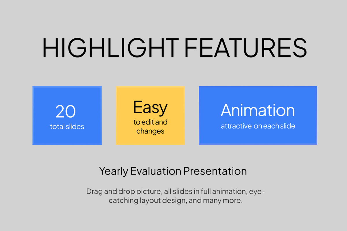 Yearly Evaluation PowerPoint, a Presentation Template by Loin Studio (Photo 2 of 4)