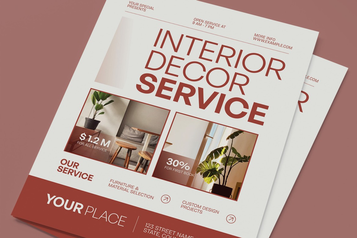 Interior Decor Service Flyer preview 2