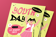 International Youth Day Flyer Set, a Flyer Template by Annora Studio (Thumbnail 4 of 6)