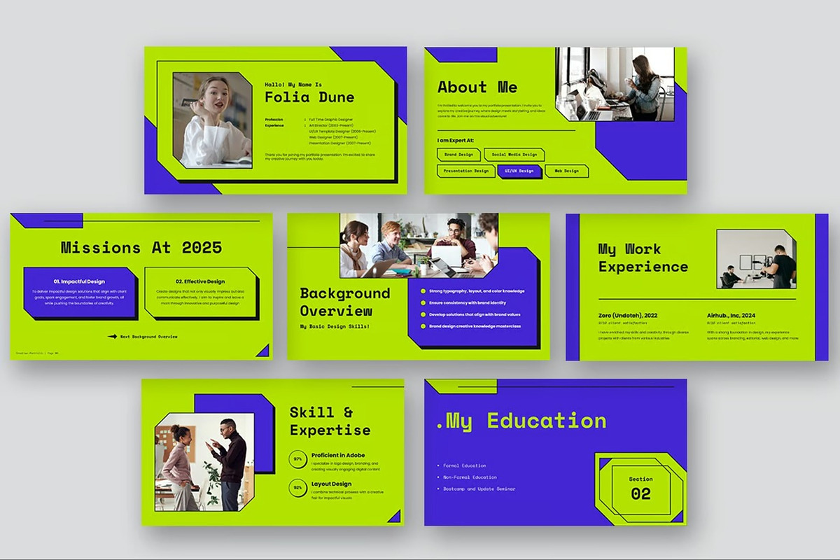 Creative Portfolio Keynote Templates, a Presentation Template by Fit-tee (Photo 9 of 10)