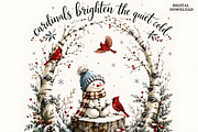 Snowman Christmas Png, a Seasonal Illustration by Coco Bloom (Thumbnail 3 of 3)
