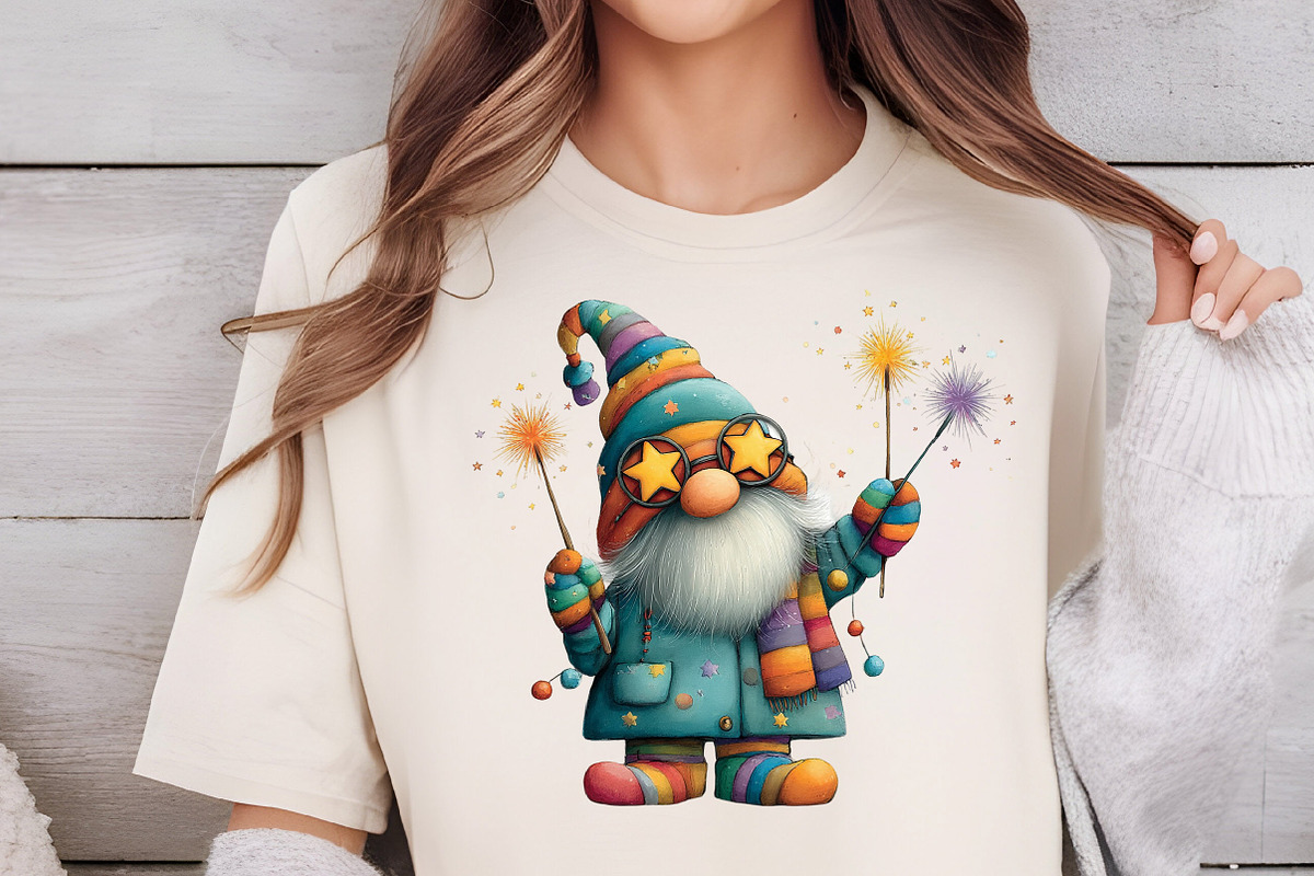 Quirky Christmas Gnome Clipart, an Illustration by DreamCafeArt (Photo 5 of 6)