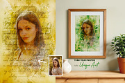 Mixed art photo effect mockup, a Brushes & More by zahidhossainalif (Thumbnail 2 of 16)