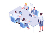 Isometric Business People Vector Set, a Finance Illustration by Vector_Art (Thumbnail 5 of 14)