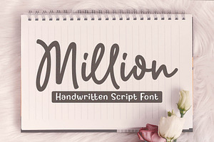 Million - Handwritten Script Font