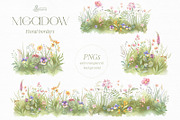 Meadow. Floral Borders & Elements, a Decorative Illustration by OctopusArtis (Thumbnail 2 of 8)