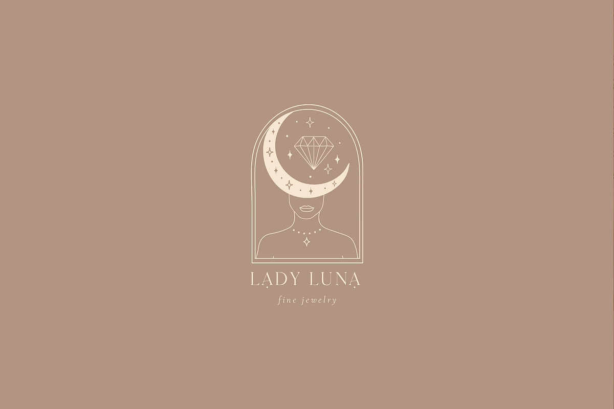 Lady Luna Pre-Made Logo Designs, a Branding & Logo Template by Olya Creative (Photo 11 of 11)