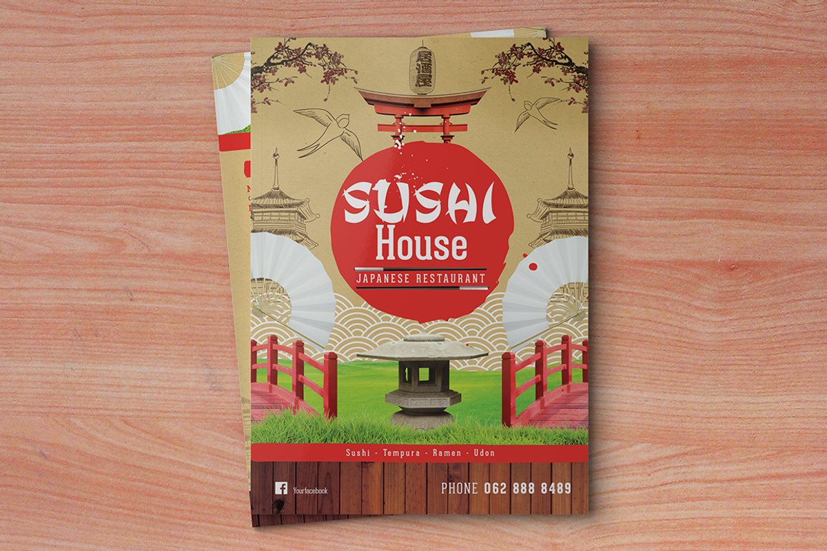 Menu Template - Sushi, a Brochure Template by 3Angle (Photo 1 of 5)