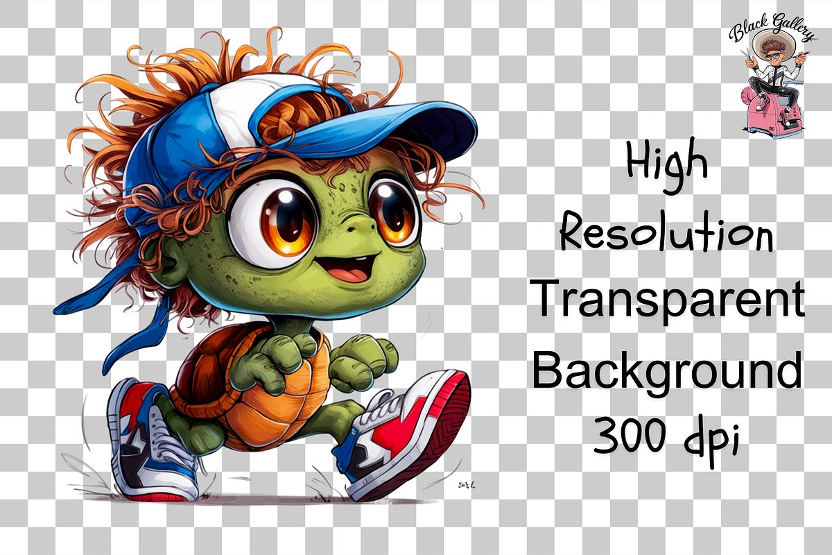Sea Turtle Sport Runner PNG Bundle, a Graphic by Clipart Bloom (Photo 10 of 16)
