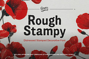 Rough Stampy Distressed Stamped Font, a Font by Graphic Spirit (Thumbnail 1 of 12)