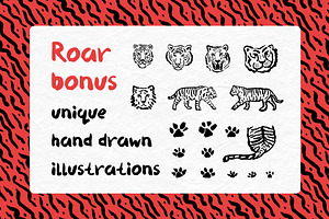 Fluffy Tiger Brush Font