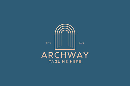 Gate Entrance Archway Luxury Logo, a Branding & Logo Template by Signatoro