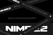 Nimbez - Futuristic Display Font, a Sans Serif Font by Typeagle (Thumbnail 9 of 11)