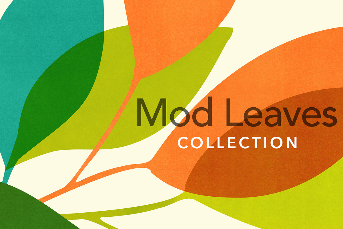 Abstract Modern Leaves Printables, a Background Graphic by kristiangallagher (Photo 1 of 3)