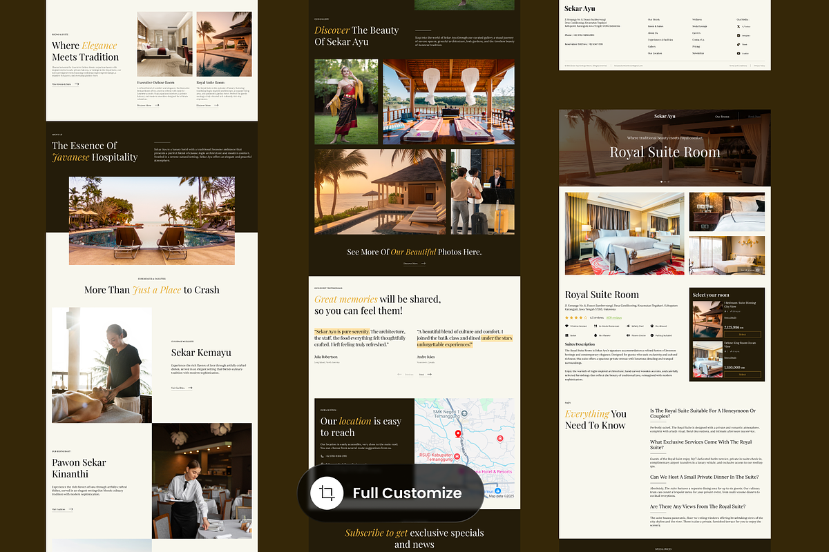 Sekar Ayu - Hotel Website preview 3