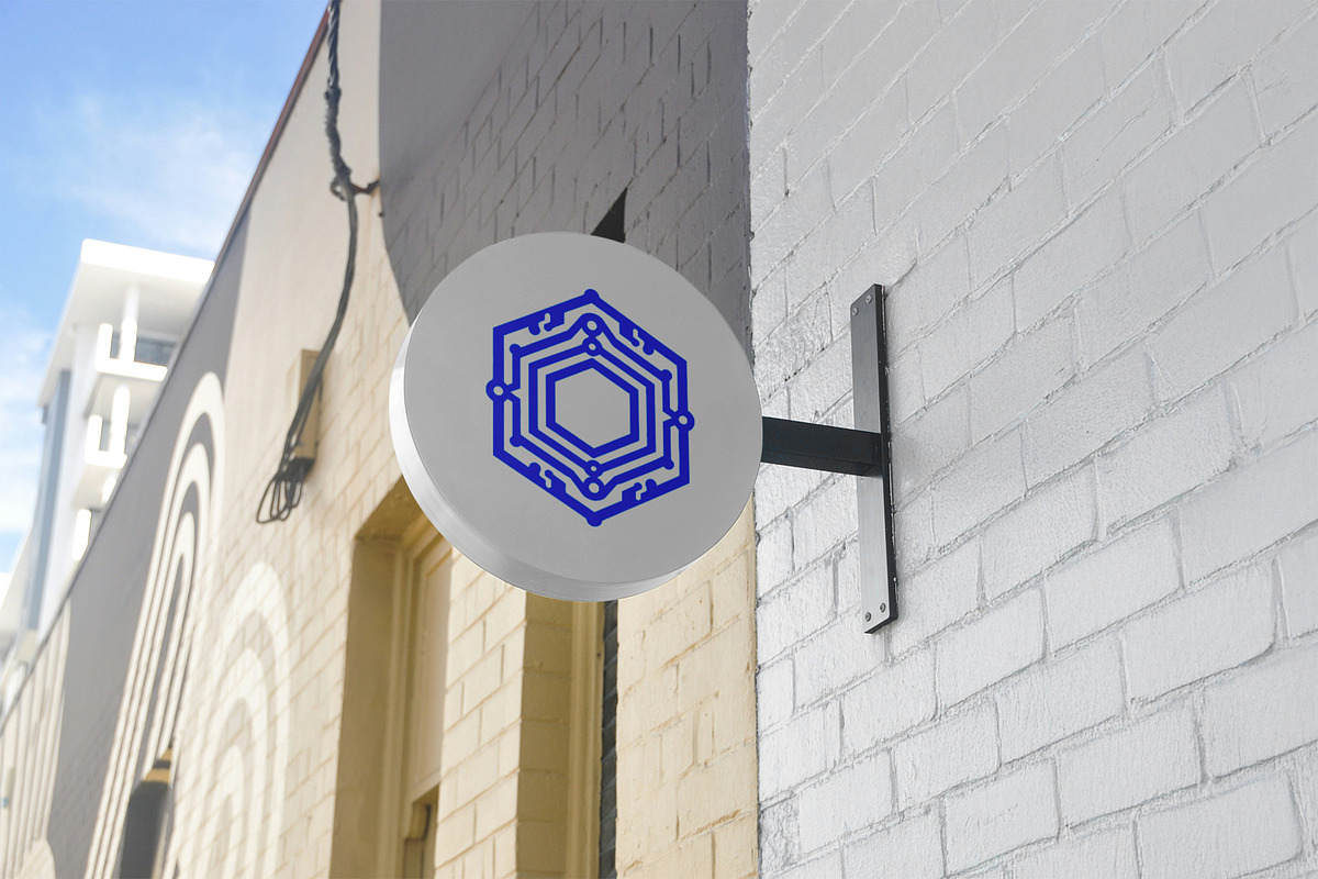 Tech Hexagon Line Art Logo, a Branding & Logo Template by Vectorium Studio (Photo 8 of 9)