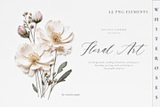 Pressed Flowers (Png) Elements, a Background Graphic by by creative paper (Thumbnail 7 of 13)