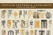 Vintage Vector Letters & Monograms, an Object Graphic by Eclectic Anthology (Thumbnail 3 of 3)
