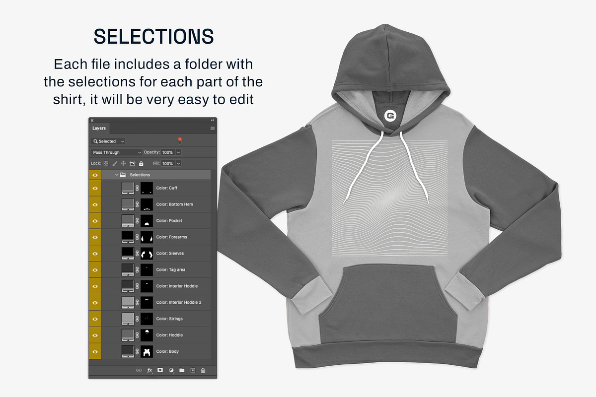 Bella Canvas 3719 Hoodie Mockups, a Hoody Mockup by GraphicHero (Photo 6 of 9)