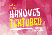 Hanoves - Textured Brush Font, a Handwritten Font by Dhabee (Thumbnail 1 of 10)
