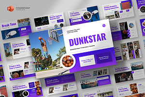 Basketball Sport Powerpoint Template, a Presentation Template by fluffstudio