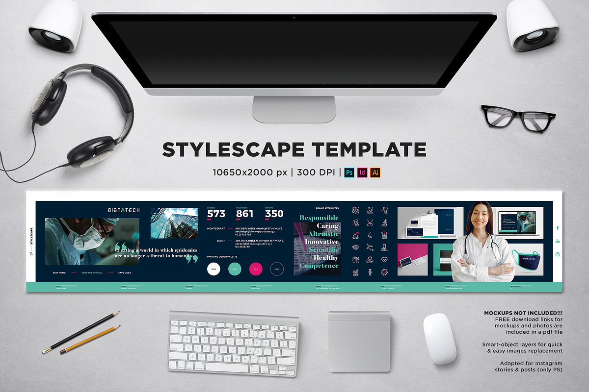 Stylescape / Moodboard Template 07, a Product Mockup by Andre28 (Photo 1 of 6)