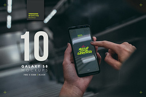 10 Samsung Galaxy S8 PSD Mockups