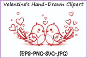 Whimsical Hand-Drawn Valentine SVG, a Seasonal Illustration by Gfx Expert Team (Thumbnail 7 of 15)