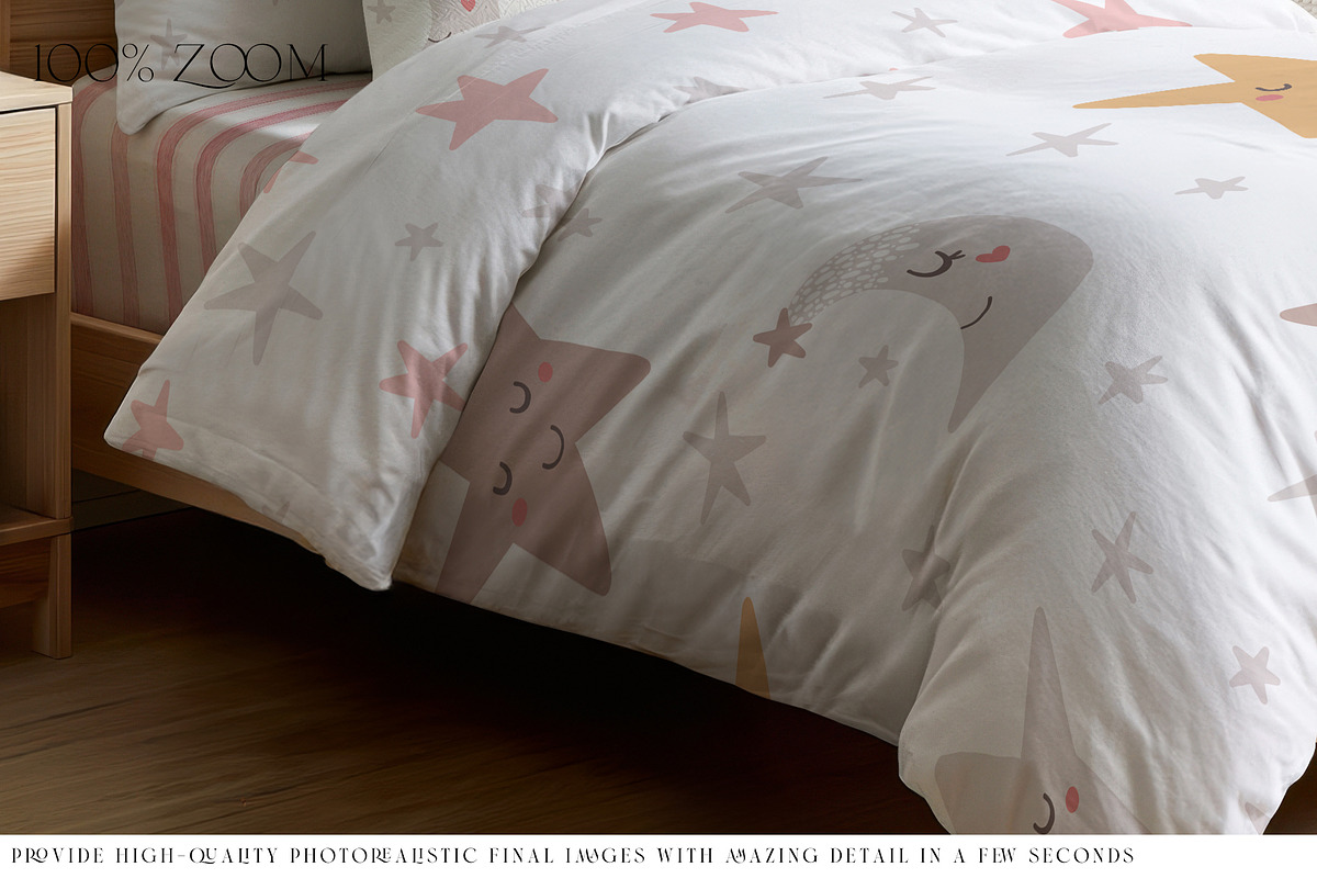 Toddler's Bedding & Teepee Mockups, a Household Mockup by mock-ups (Photo 10 of 11)