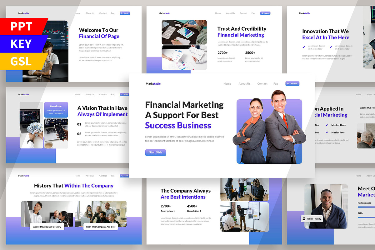 Marketable - Marketing Presentation, a Presentation Template by Haidezign (Photo 1 of 4)