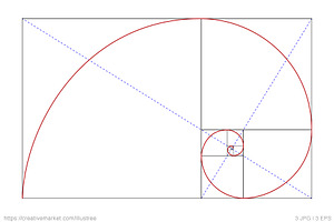 Fibonacci Golden Ratio, Vector