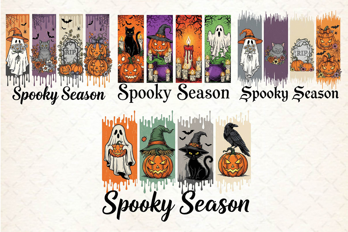 Brushstroke Spooky Season Clipart, an Illustration by Dream Creation (Photo 5 of 5)
