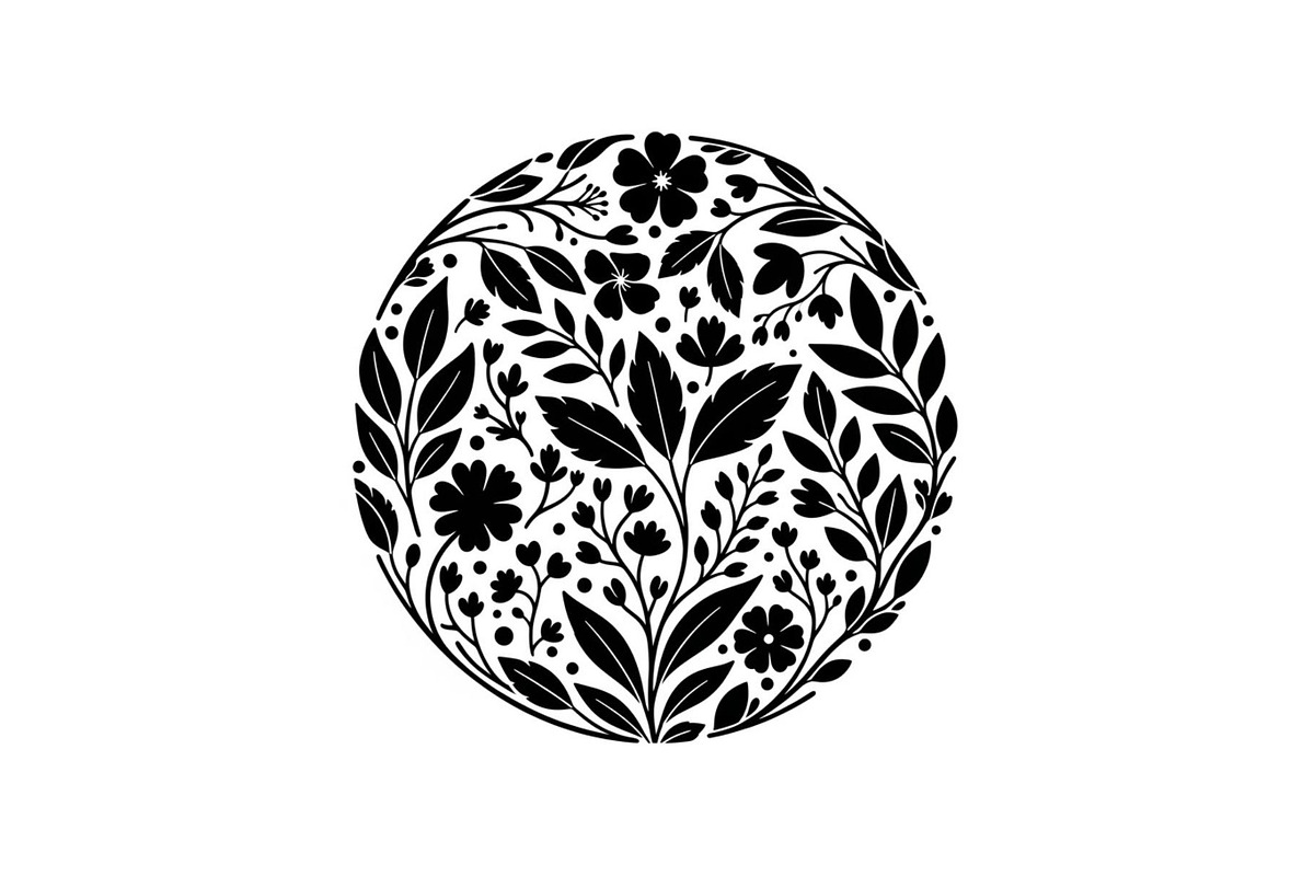 Floral Ornament Silhouette Bundle, an Illustration by BIPLOB EXPERT (Photo 30 of 51)