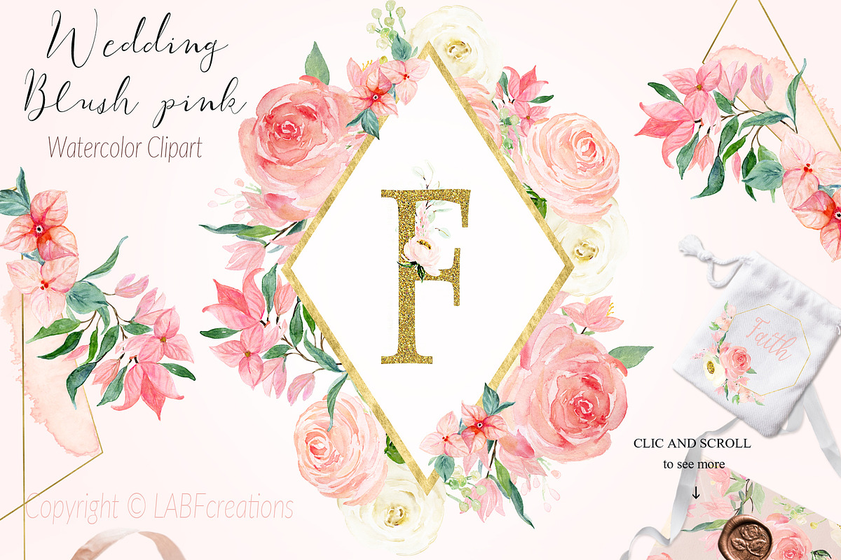 Blush pink bougainvillea flowers, an Illustration by LABFcreations (Photo 3 of 16)