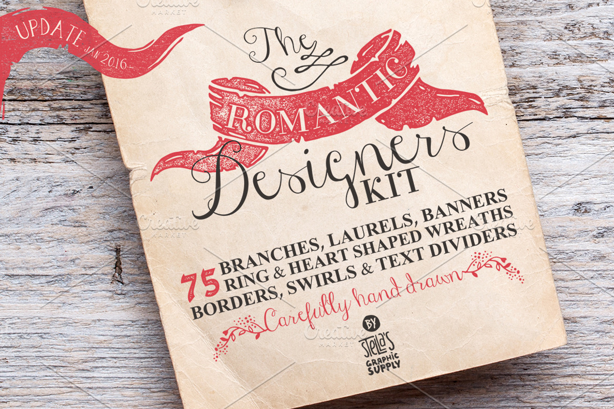 The Romantic Designers Kit, an Illustration by Stella's Graphic Supply (Photo 1 of 5)